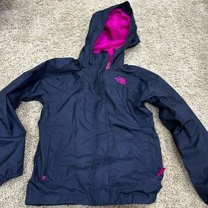 The North Face girls M 10/12 raincoat